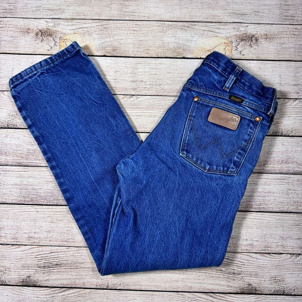 Wrangler Men's 32 Cowboy Cut Fit Inseam 29" Denim Blue Jeans
